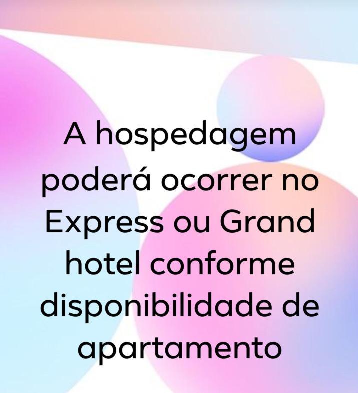 Golden Dolphin 3Pessoas Com Piscinas Termais Mais Toalhas E Roupas De Cama Lencois Travesseiros Fronhas Limpeza Do Check In Impostos E Taxas Ja Incluso Atencao A Hospedagem Podera Ocorrer No Express Ou Grand Hotel,Conforme A Disponibilidade De Apto Калдас-Новас Экстерьер фото